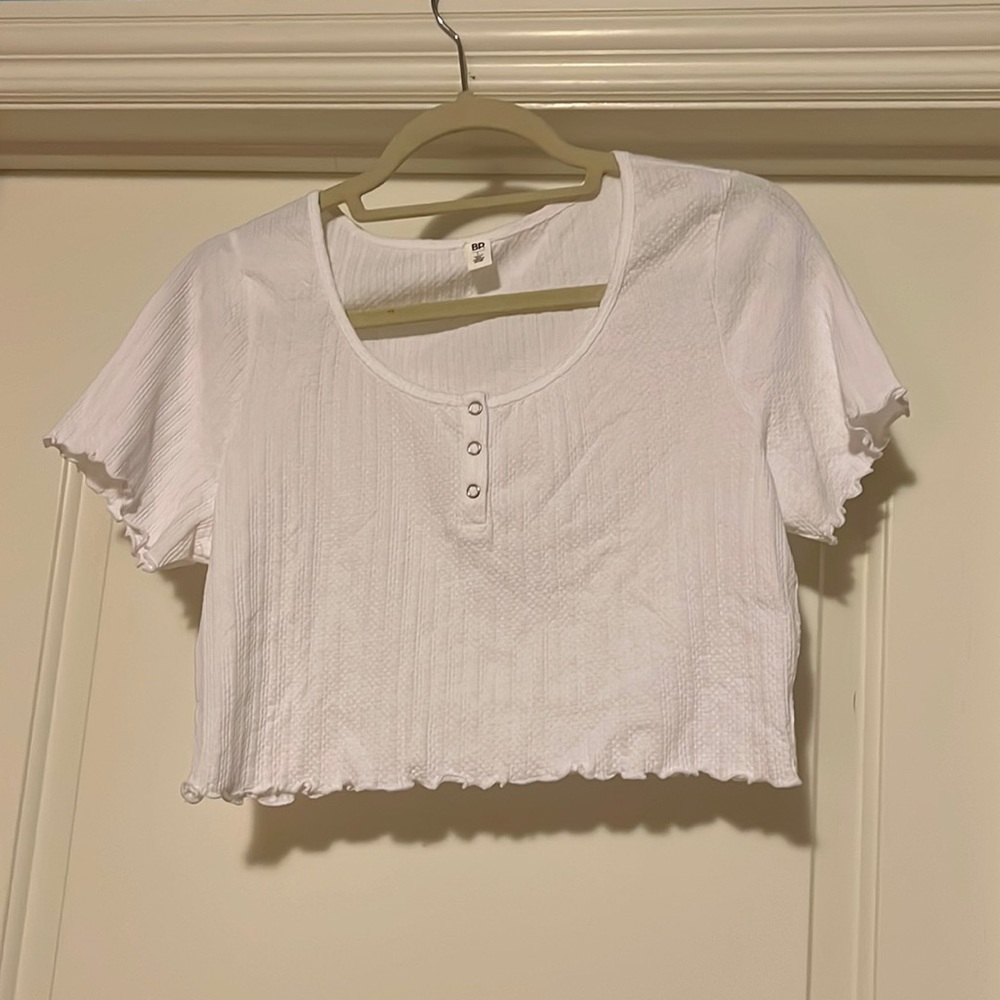 White Crop Top: Only worn once